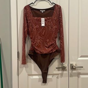 Marbled 12 Thompson bodysuit/leotard